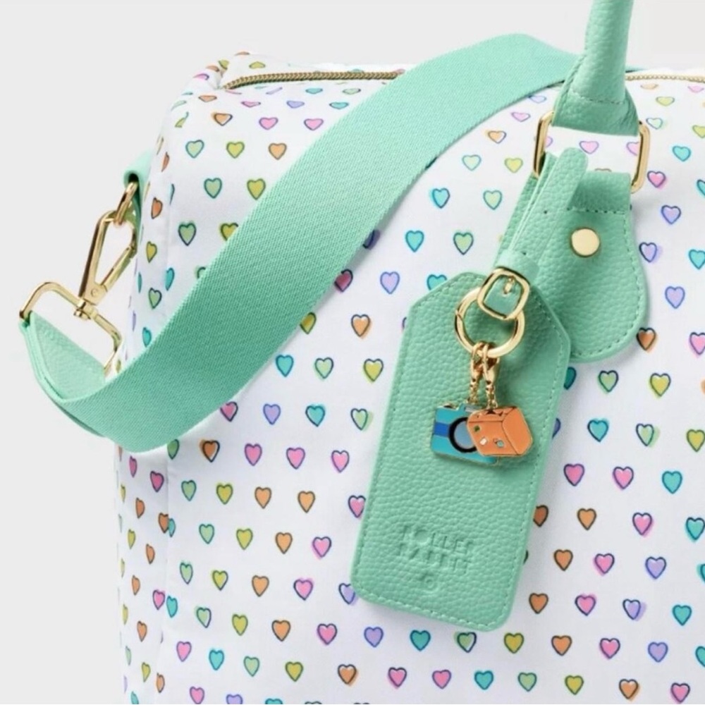 Roller rabbit x target disco heart print duffle bag BNWT